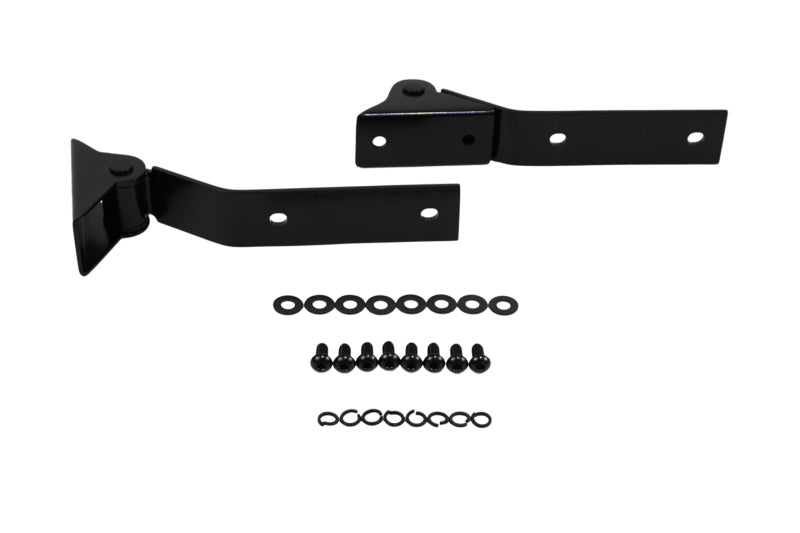 Kentrol Fits 87-95 Jeep Wrangler YJ Tailgate Hinge Pair - Powdercoat Black