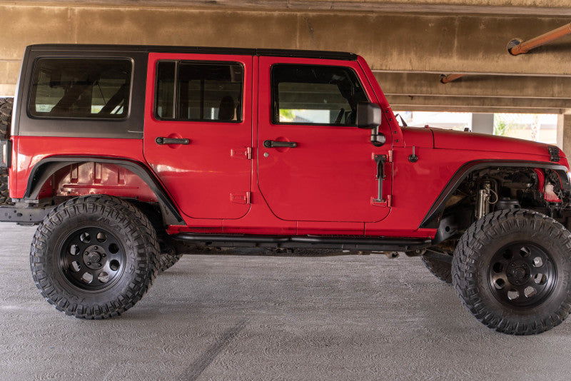 DV8 Offroad Fits 07-18 Jeep Wrangler JK (4 Door Only) OE Plus Side Steps