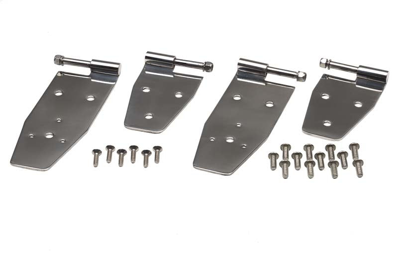 Kentrol Fits 94-95 Jeep Wrangler YJ Hardtop Door Hinge Set 4 Pieces - Polished