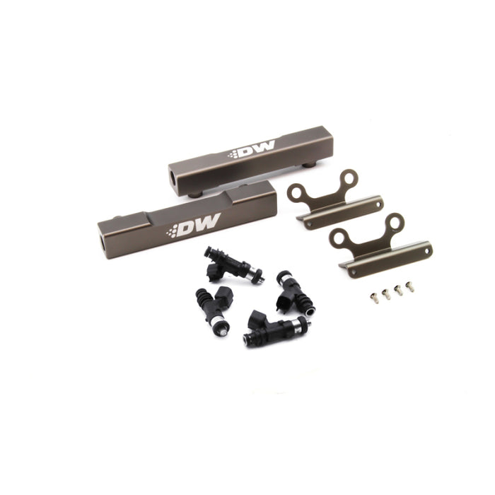 DeatschWerks Fits 02+ Subaru WRX / 07+ STI/LGT Top Feed Fuel Rail Upgrade Kit W/