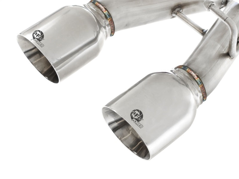 aFe MACHForce Fits XP 2-1/2in SS-304 Cat-Back Exhausts W/ Polished Dual Tips