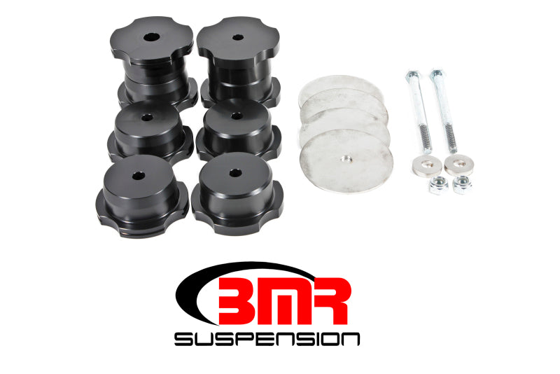 BMR 16-17 6th Gen Fits Camaro Rear Cradle Bushing Kit (Delrin) - Black