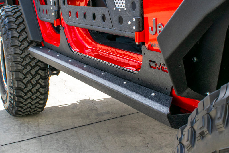 DV8 Offroad Fits 2007-2018 Jeep Wrangler JK (4-door) Frame Mounted Sliders