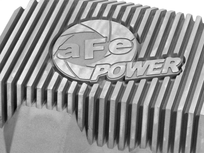 aFe Front Differential Cover (Raw; Fits Street Series); Ford Diesel Trucks