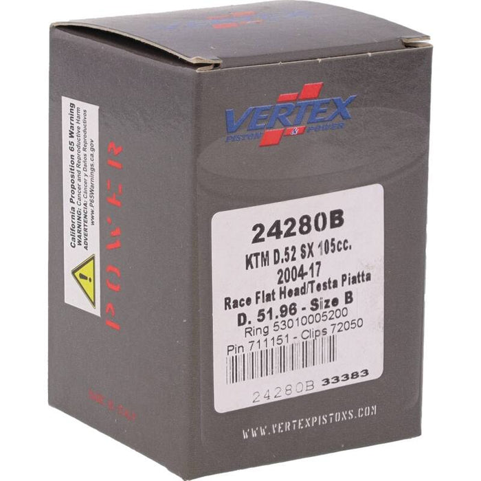 Vertex Piston Fits 04-11 KTM 105 SX 105cc Cast Race Piston Kit