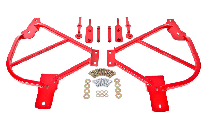 BMR Fits 10-15 5th Gen Camaro Bolt-On Subframe Connectors - Red