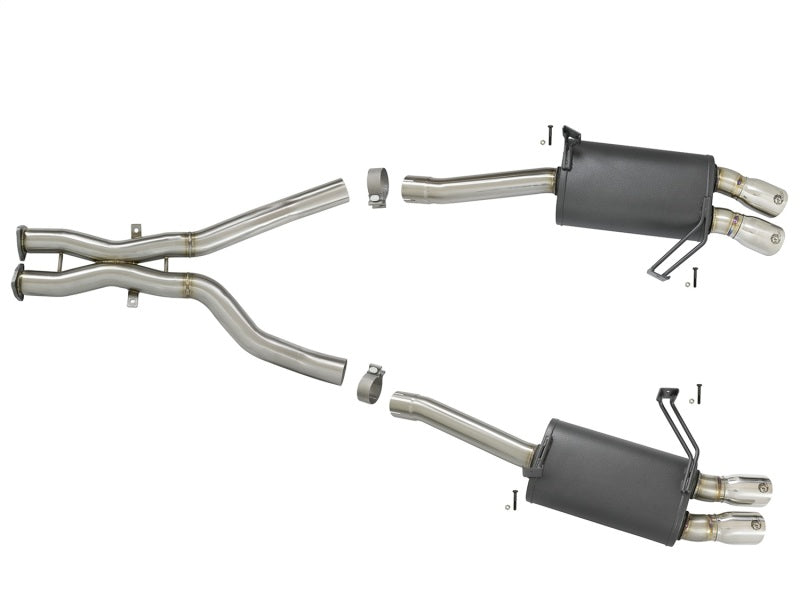 aFe MACH Force-Xp Fits 2-1/2in 304 SS Cat-Back Exhaust W/polished Tips 05-08 BMW