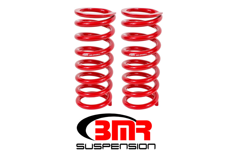 BMR Fits 79-04 Fox Mustang Front Lowering Springs - Red