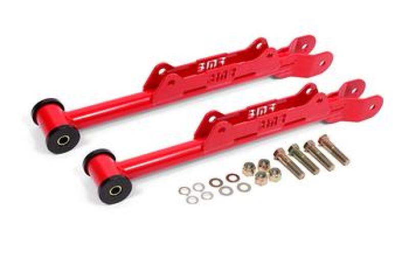 BMR Fits 2010-2015 Chevrolet Camaro Rear DOM Lower Control Arms - Red