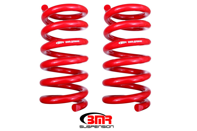 BMR Fits 15-17 S550 Mustang Rear Handling Version Lowering Springs - Red