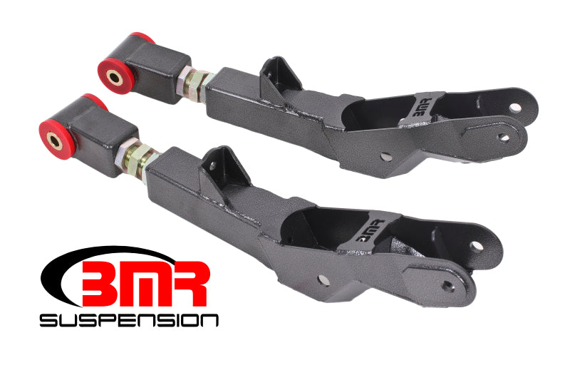 BMR Fits 10-15 5th Gen Camaro Rear Lower Control Arms On-Car Adj. (Polyurethane)