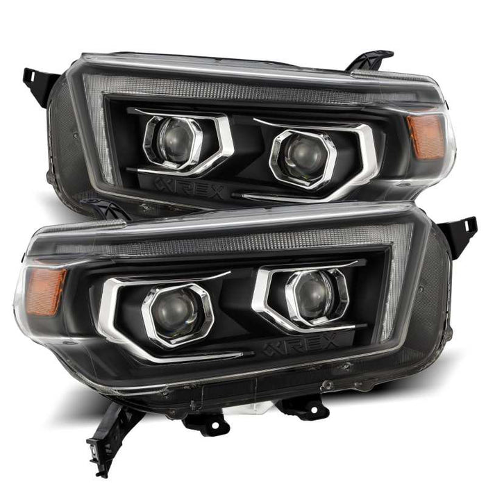 AlphaRex Fits 10-13 Toyota 4Runner PRO-Series Projector Headlights Plank Style