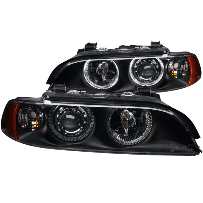 Anzo Fits 1997-2001 BMW 5 Series Projector Headlights W/ Halo Black