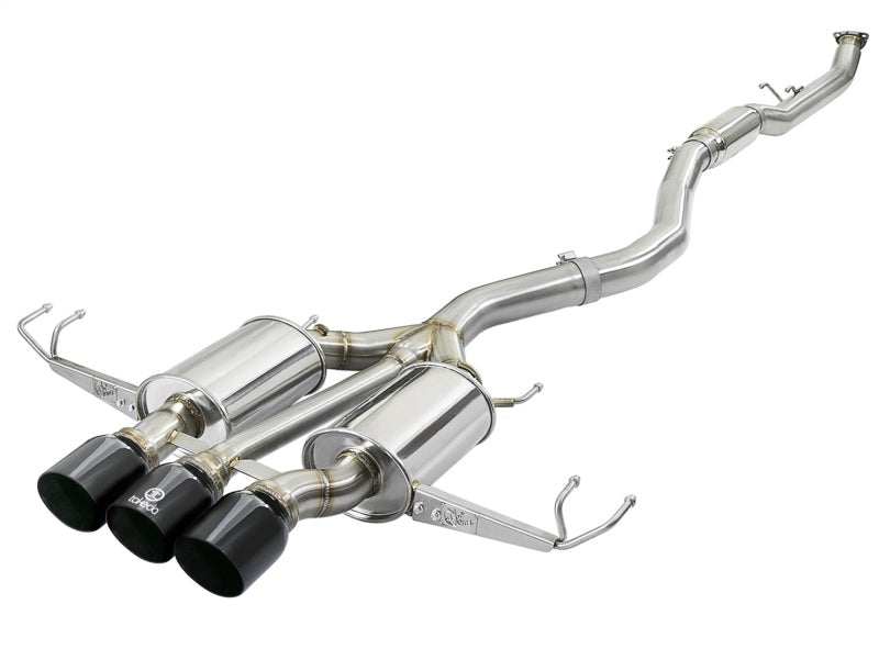 aFe Takeda Fits 3in 304 SS Cat-Back Exhaust W/ Tri-Black Tips 17-18 Honda Civic