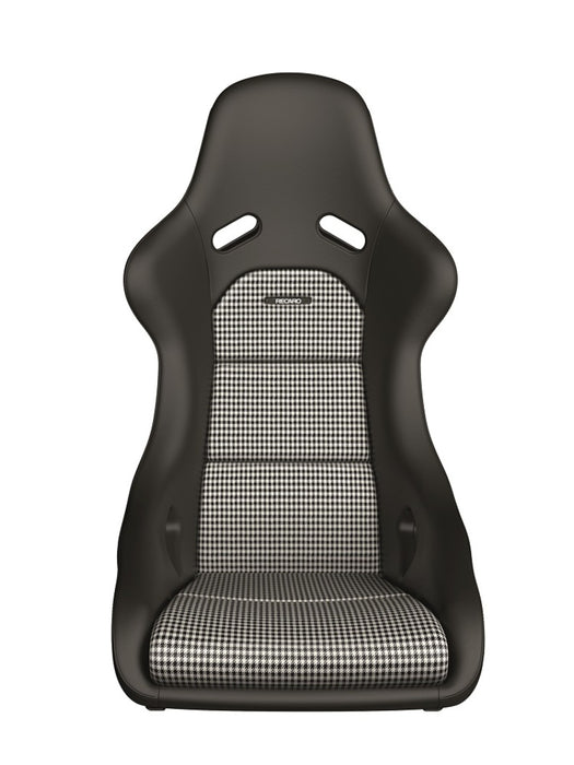 Recaro Fits Classic Pole Position ABE Seat - Black Leather/Pepita Fabric