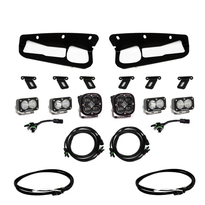 Baja Designs Fits 2021+ Ford Bronco Clear SAE Fog Pocket Kit W/upfitter