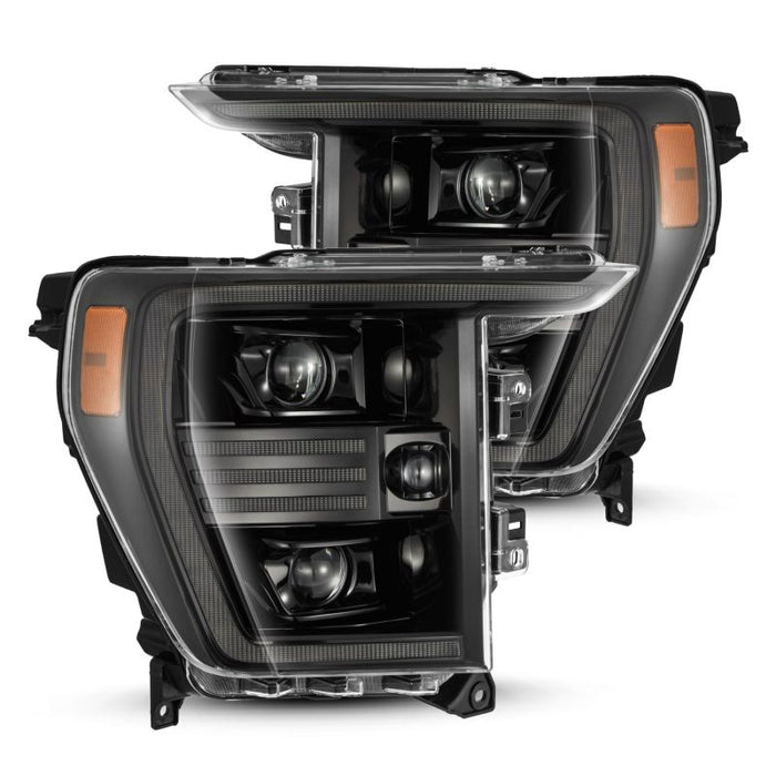 AlphaRex Fits 21-22 Ford F150 PRO-Series Projector Headlights Alpha-Black