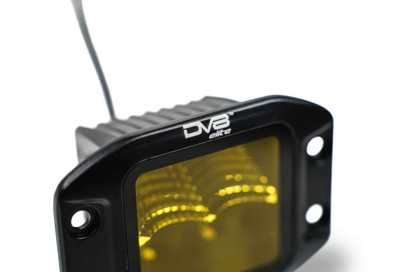 DV8 Fits 3-Inch Elite Series LED Amber Flush Mount Pod Light