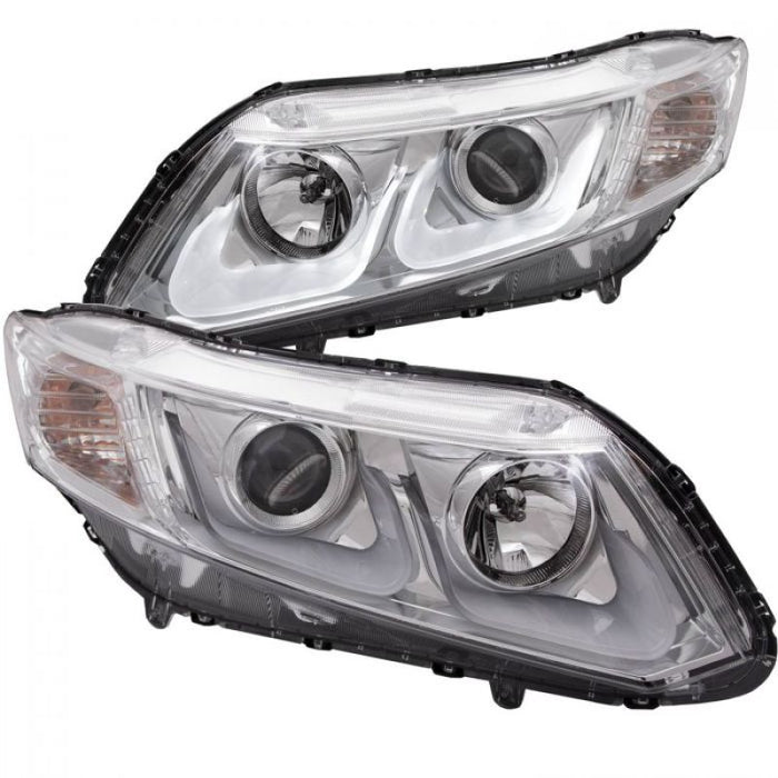 Anzo Fits 2012-2015 Honda Civic Projector Headlights W/ U-Bar Chrome