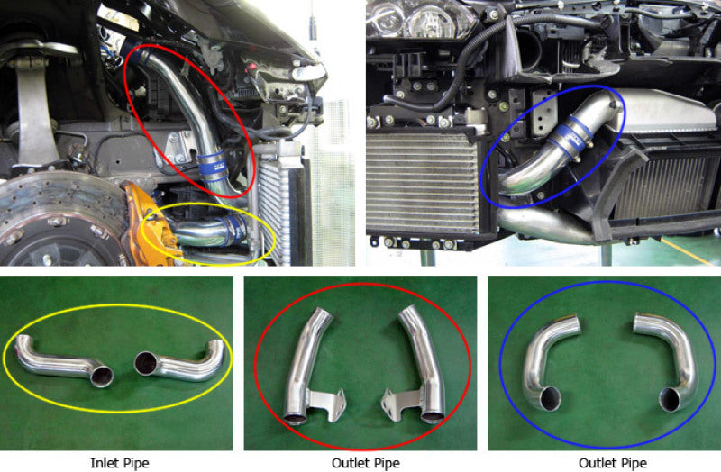 HKS Fits 09-10 Nissan GT-R Intercooler Pipe Kit (2 Inlet/4 Outlet)