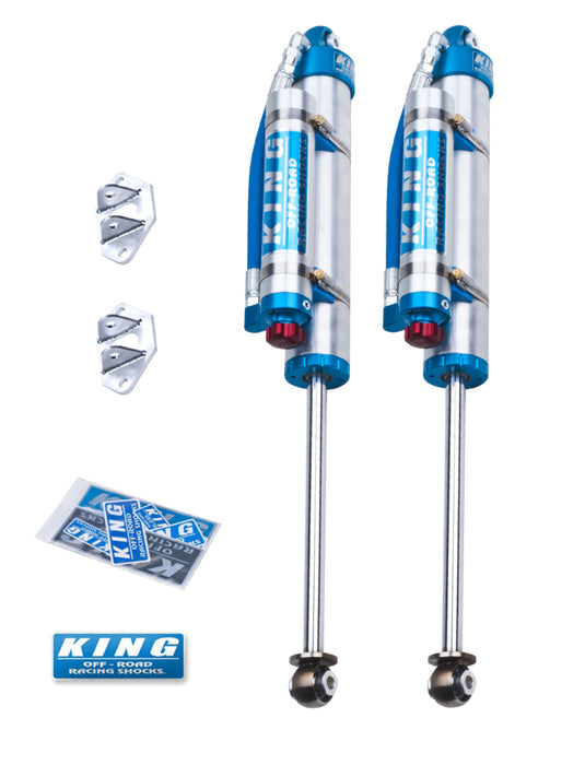 King Shocks Fits 07-18 Jeep Wrangler JK Rear 2.5 Dia Piggy Hose Res Shocks 3-5in