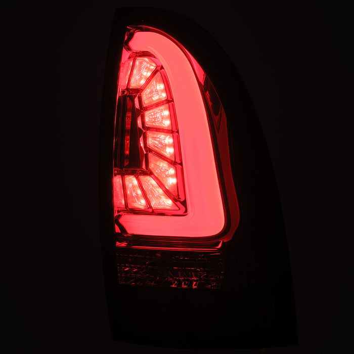 AlphaRex Fits 05-15 Toyota Tacoma PRO-Series LED Tail Lights Red Smoke