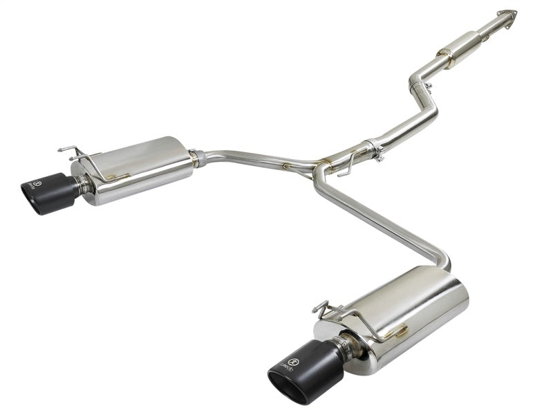 aFe Takeda Exhaust 304SS Dual Cat-Back Fits W/ Black Tips 13-17 Honda Accord