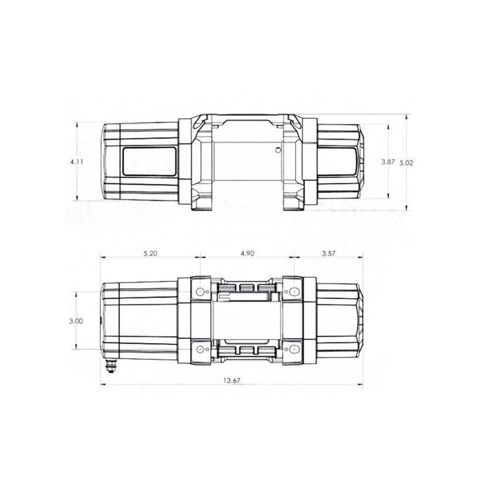 Superwinch Fits 3500 LBS 12V DC 7/32in X 40ft Steel Rope Roller Fairlead SP 35