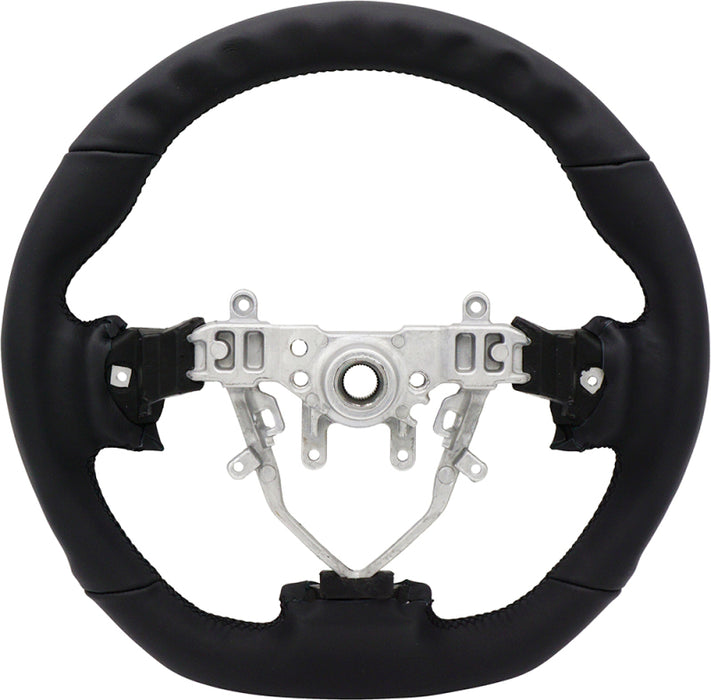 BLOX Racing Fits 08-14 Subaru Leather Steering Wheel Black Stitching