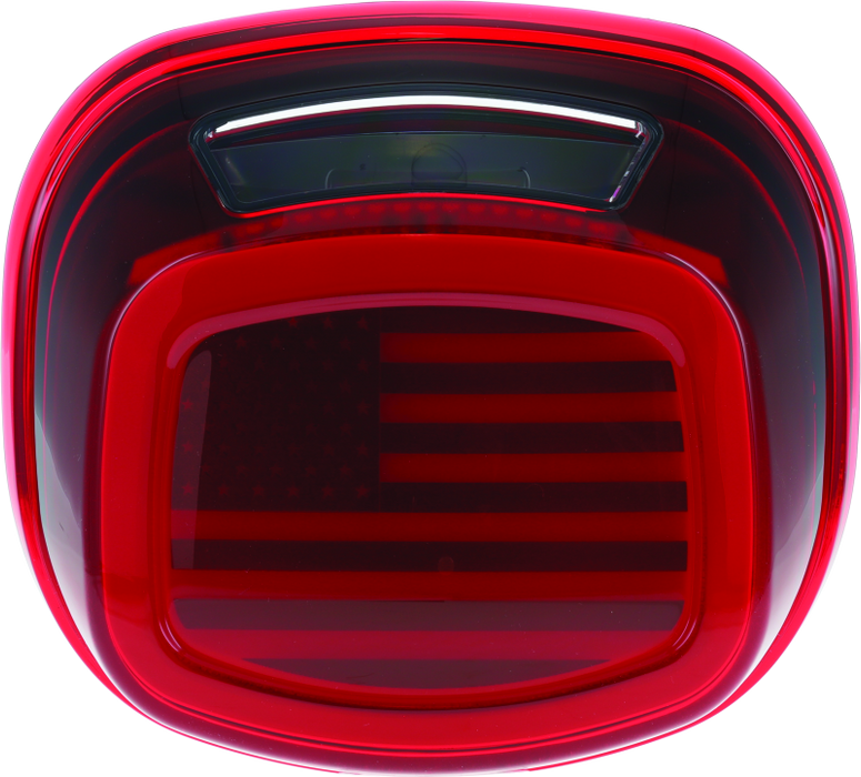 Kuryakyn Freedom Taillight Red Lens With License Light