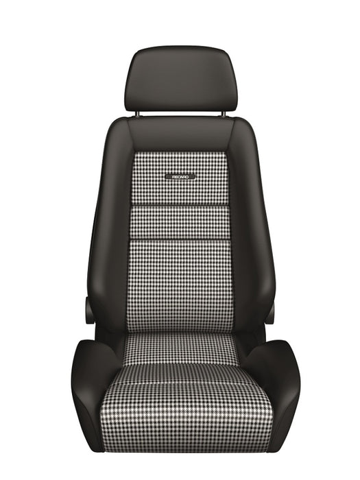 Recaro Fits Classic LX Seat - Black Leather/Pepita Fabric