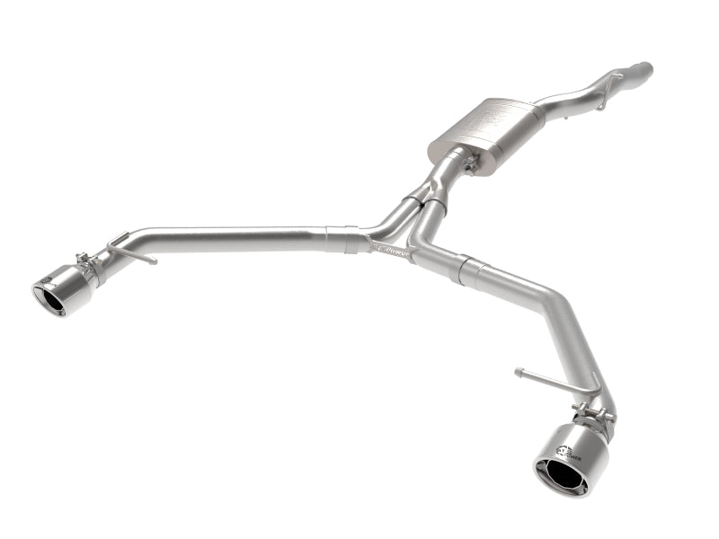 aFe MACH Fits Force-Xp 13-16 Audi Allroad L4 SS Axle-Back Exhaust W/ Polished