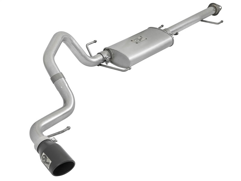 aFe Fits Scorpion 2-1/2in Aluminized Steel Cat-Back Exhaust W/ Black Tips 07-17