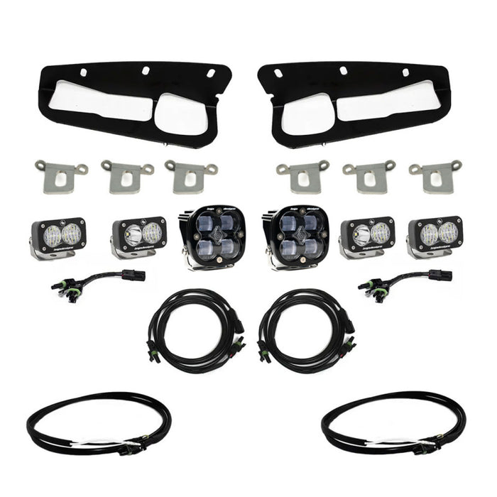 Baja Designs Fits 2021+ Ford Bronco Clear SAE Fog Pocket Kit W/upfitter