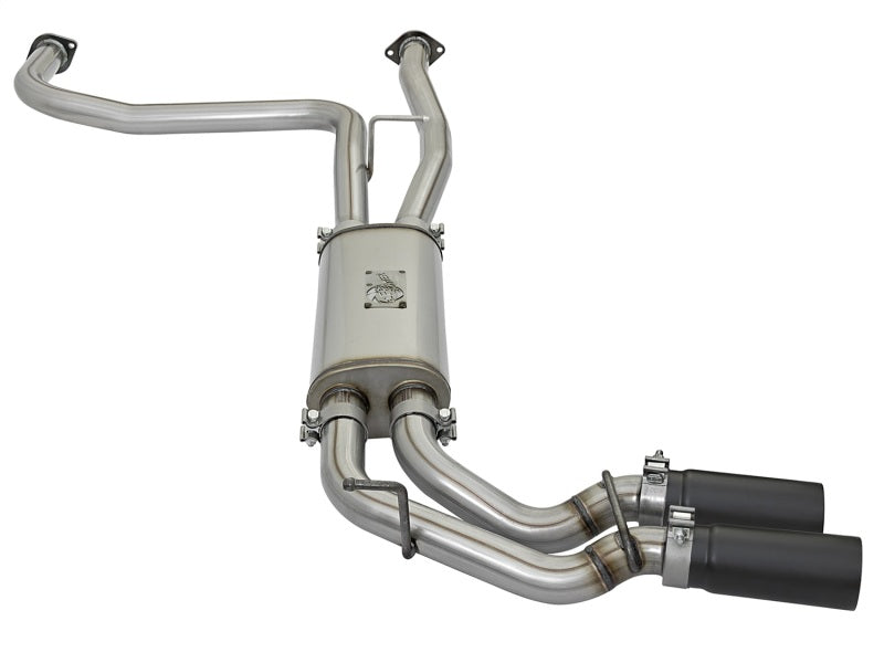 aFe POWER Fits Rebel Series 2-1/2in 409 SS Cat Back Exhaust W/ Black Tips 16-17