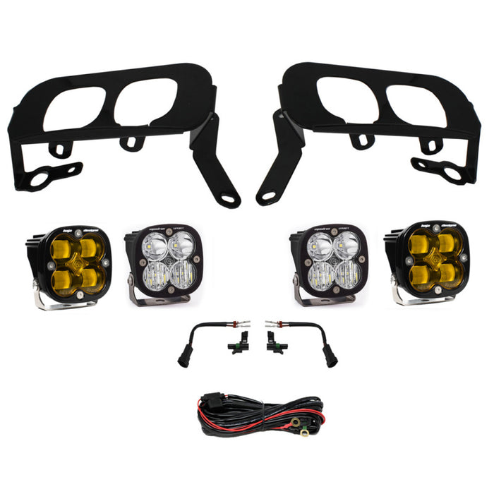 Baja Designs Fits 14-15 Silverado 1500 White Fog Pocket Kit - Amber