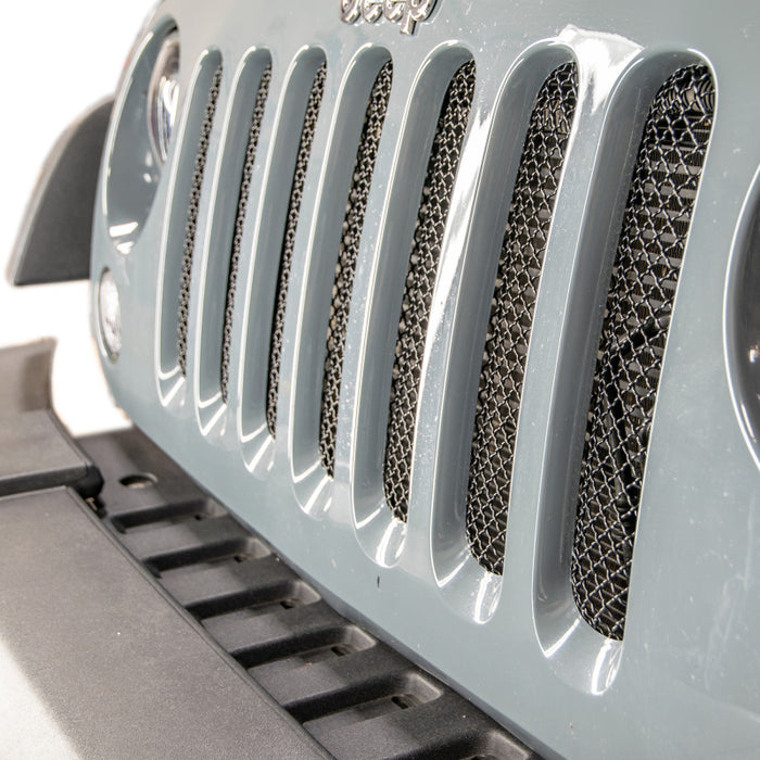 DV8 Offroad Fits 2007-2018 Jeep JK Black Mesh Grille