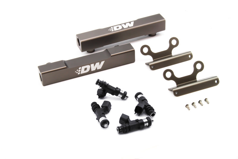 DeatschWerks Fits 02+ Subaru WRX / 07+ STI/LGT Top Feed Fuel Rail Upgrade Kit W/