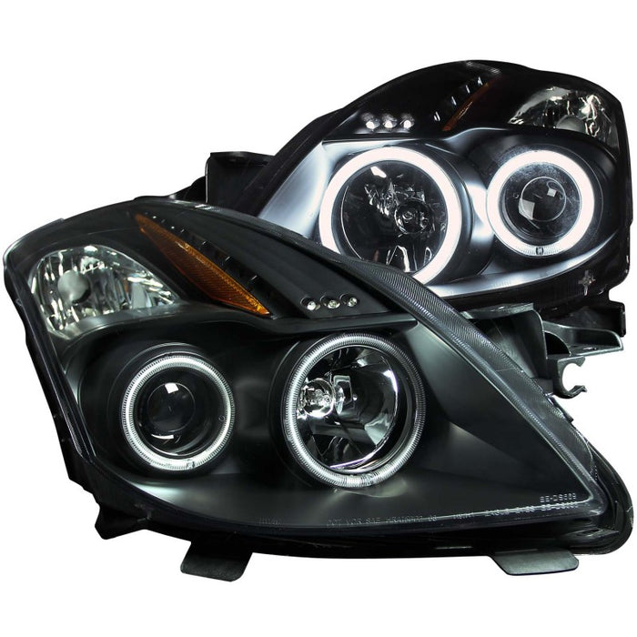 Anzo Fits 2008-2009 Nissan Altima (2 Door ONLY) Projector Headlights W/ Halo