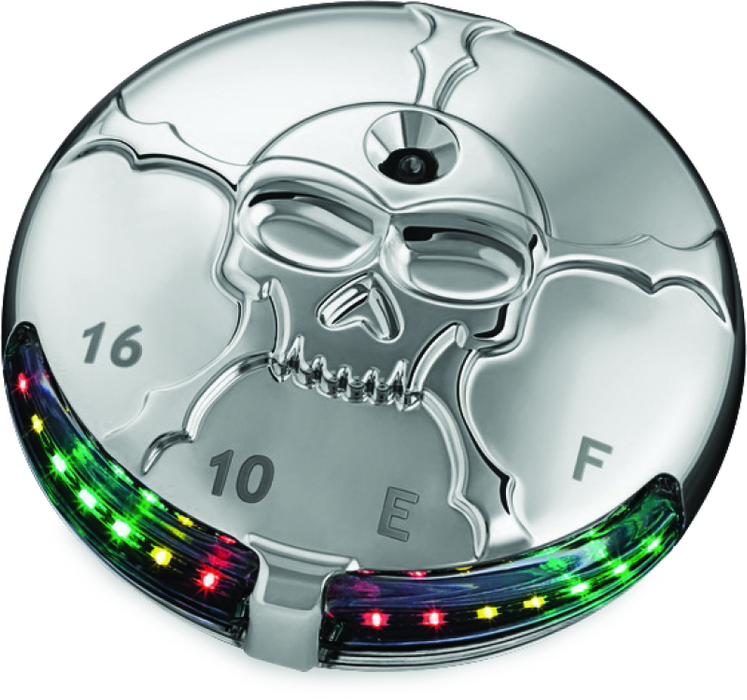 Kuryakyn Zombie Fuel &amp; Battery Gauge Chrome