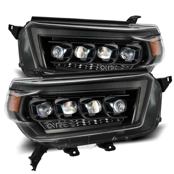 AlphaRex Fits 10-13 Toyota 4Runner NOVA LED Proj Headlights Plank Style Alpha