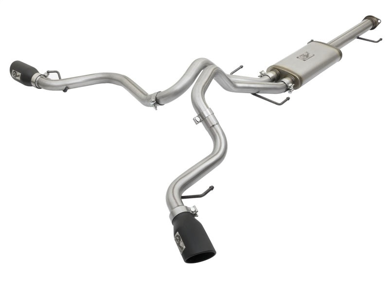 aFe MACH Force-Xp Fits 3in - 2.5in SS Cat-Back Dual Exhaust W/black Tips 07-14