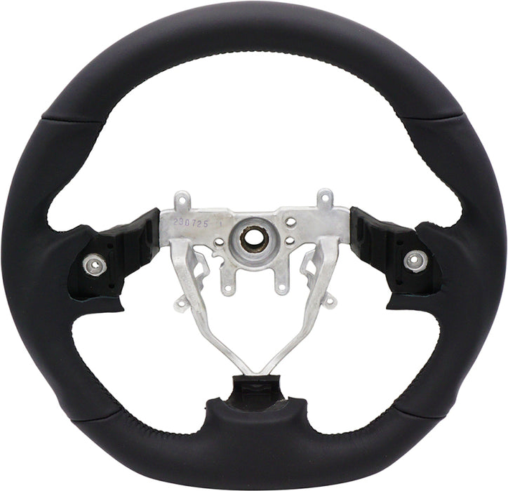 BLOX Racing Fits 08-14 Subaru Leather Steering Wheel Black Stitching