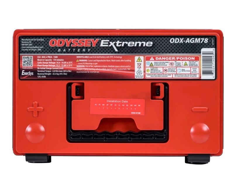 Odyssey Battery Fits Auto/Truck Extreme AGM Battery (78-PC1500)