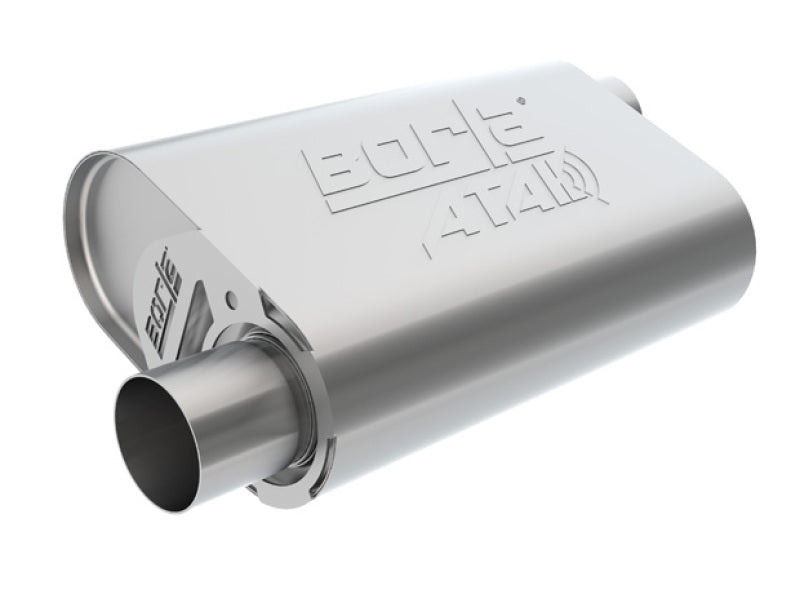 Borla CrateMuffler Fits BB Mopar 383/413/426/440 ATAK 2.5in Offset/Offset