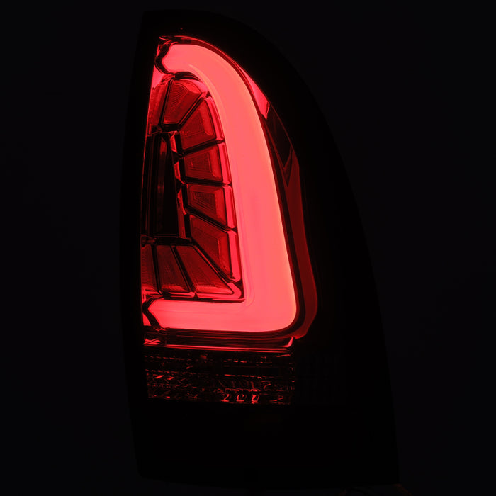 AlphaRex Fits 05-15 Toyota Tacoma PRO-Series LED Tail Lights Red Smoke