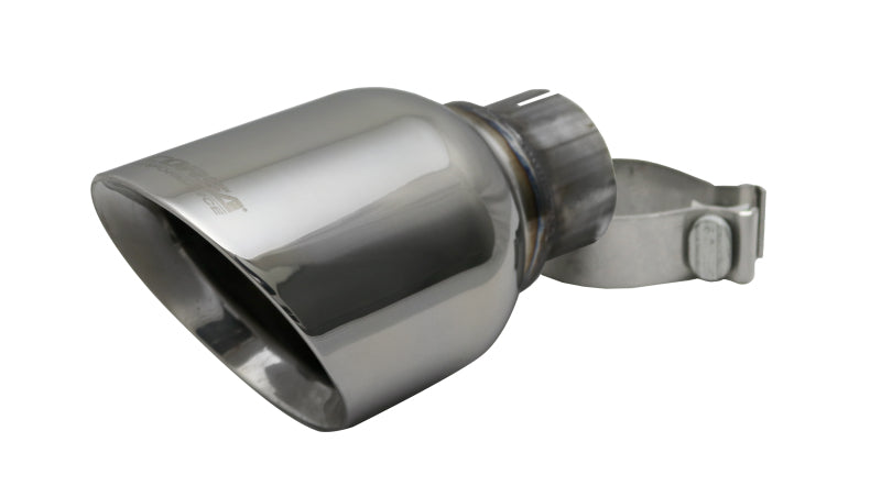 Fits Corsa Single Universal 2.5in Inlet / 4.5in Outlet Polished Pro-Series Tip