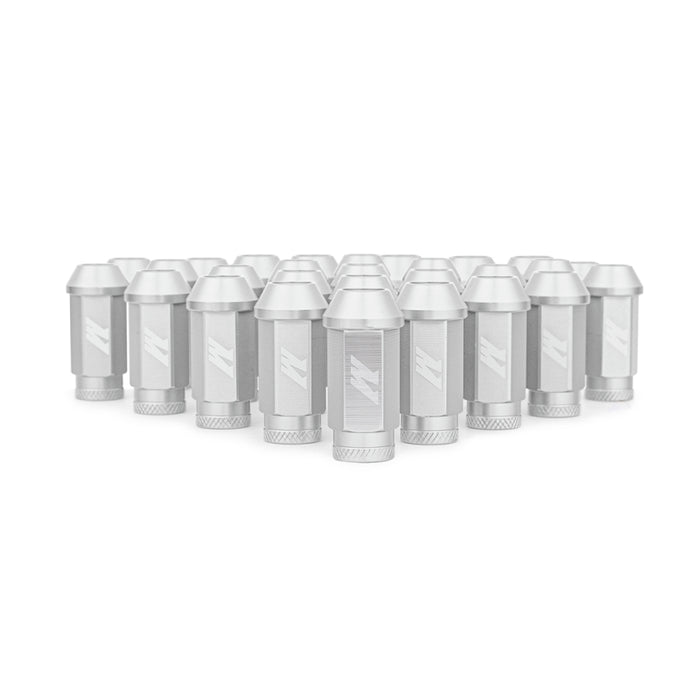 Mishimoto Aluminum Locking Fits Lug Nuts M12x1.5 27pc Set Silver