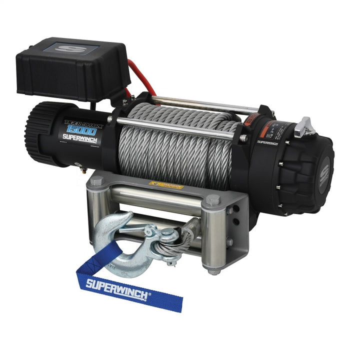 Superwinch 15000 LBS 12V DC Fits 7/16in x 82ft Wire Rope Tiger Shark 11500 Winch