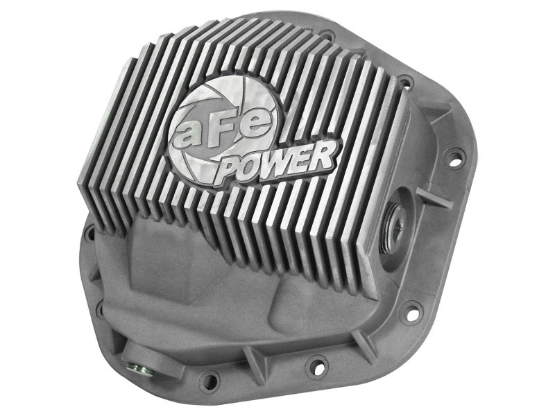 aFe Front Differential Cover (Raw; Fits Street Series); Ford Diesel Trucks